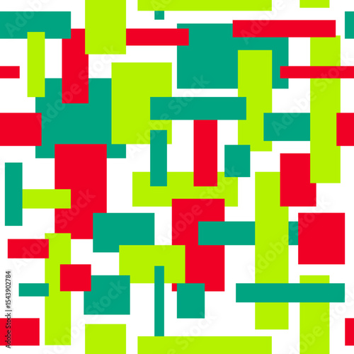 geometric pattern of colored rectangles