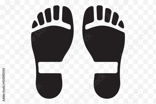 Human footprints icon  eps 10