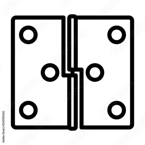 Hinge  Vector Line Icon Design