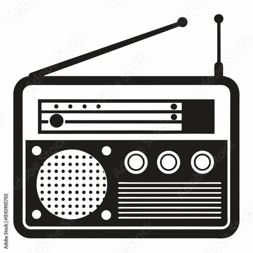 retro radio icon