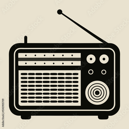 retro radio icon