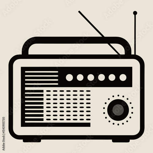 retro radio icon