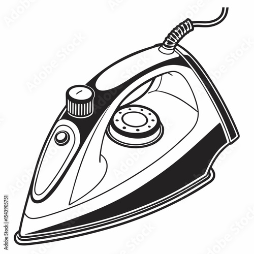 iron on a white