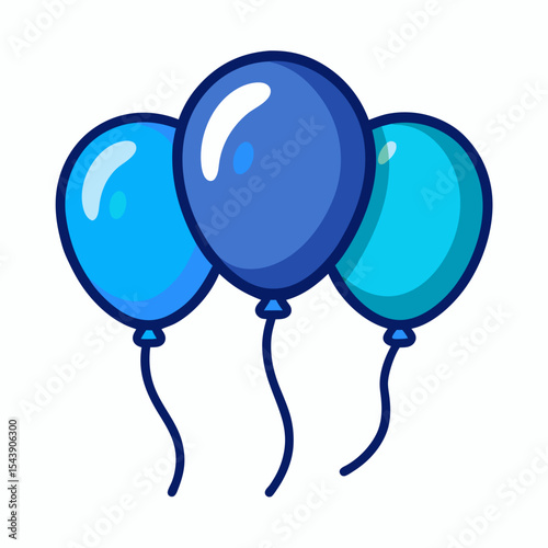 vector illustration of a colorful balloons