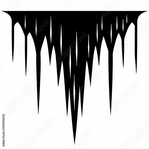 icicles isolated on white