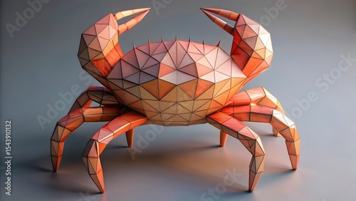 Low-Poly Crab Model