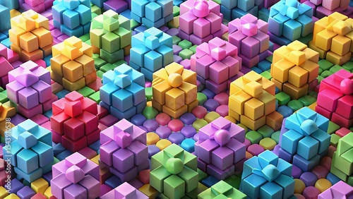 Colorful Gift Boxes Pattern