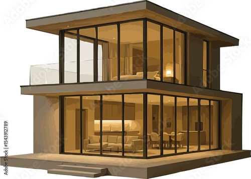 3d luxury house