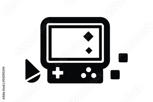 game over screen vector icon