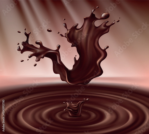 milk chocolate splash