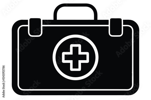 first aid kit vector icon