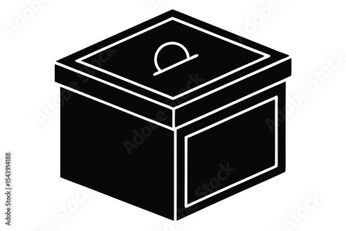 donation box vector icon