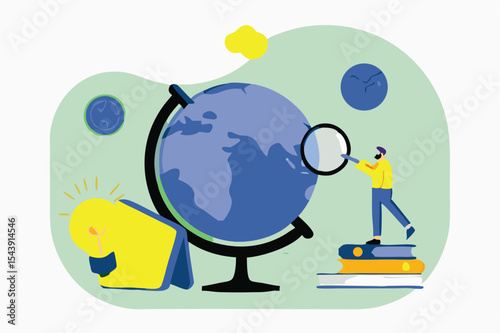 Data Analytics and Market Research Concept with Magnifying Glass and Business Charts – Financial Report Analysis, Performance Metrics, and Insight Visualization.