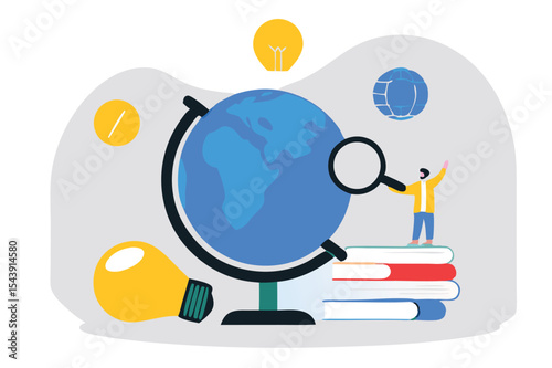 Data Analytics and Market Research Concept with Magnifying Glass and Business Charts – Financial Report Analysis, Performance Metrics, and Insight Visualization.