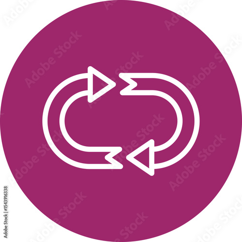 Repeat Vector Line White Circles Multicolors
