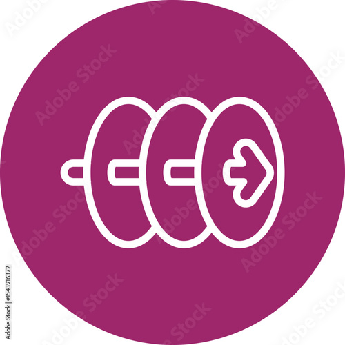 Transition Vector Line White Circles Multicolors