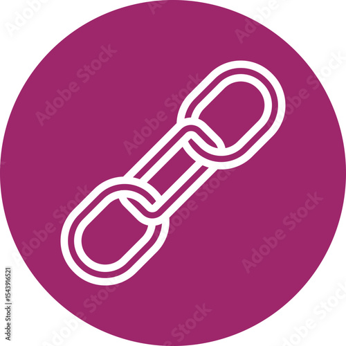 Chain Link Vector Line White Circles Multicolors