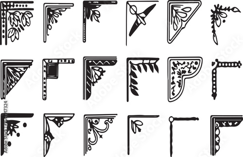 Vector Corner Decorations Collection