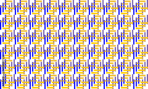 yellow and blue abstract square block background with squares grid cross strip seamless repeat pattern, replete patter image design for fabric printing or wallpaper or wrap package print