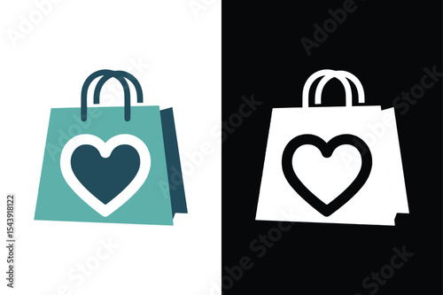 Shopping bag icon isolated vector icon illustration on white background.	