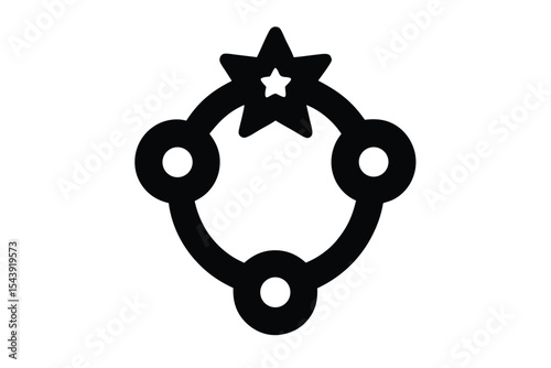 teething ring vector icon