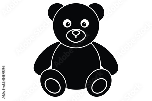 teddy bear vector icon