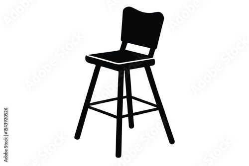 high chair vector icon