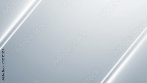 has a simple gray gradient background.  A sleek, contemporary look is produced by the addition of two diagonal, dazzling white streaks.