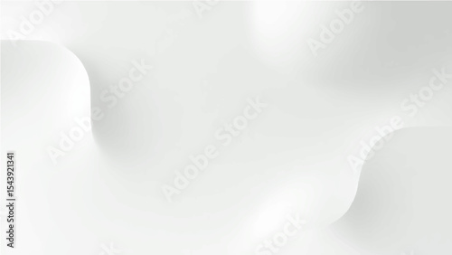 Subtle gradients and gentle geometric curves on a minimalist white abstract background are ideal for modern design.