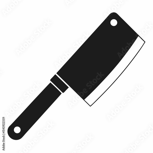 kitchen knife isolated on white background