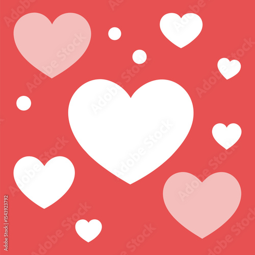 Bokeh Background with Soft Fading Heart Lights