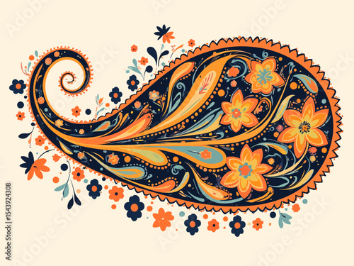  aum syllable, paisley design ,Hinduism, India 
