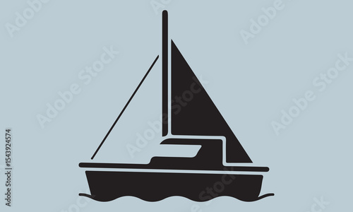 silhouette of a sailing ship