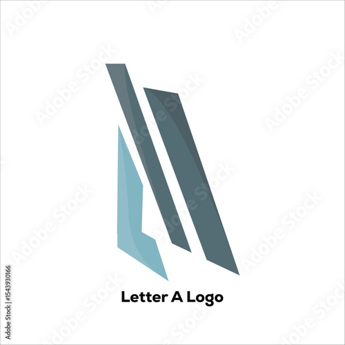 letter a creative abstract logo design