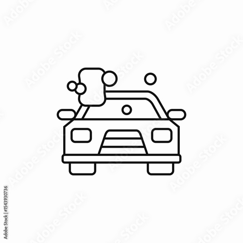 car wash icon sign vector