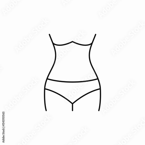 fit body icon sign vector