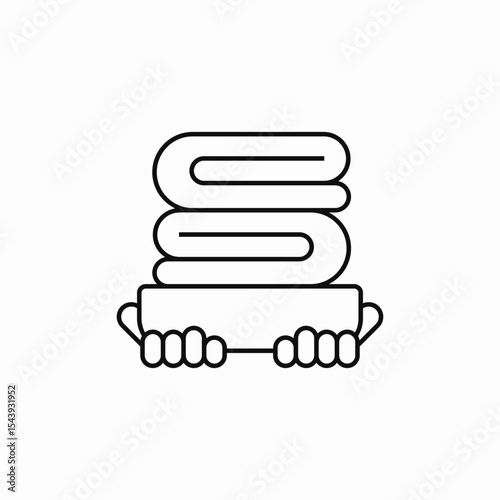 hotel towers icon sign vector