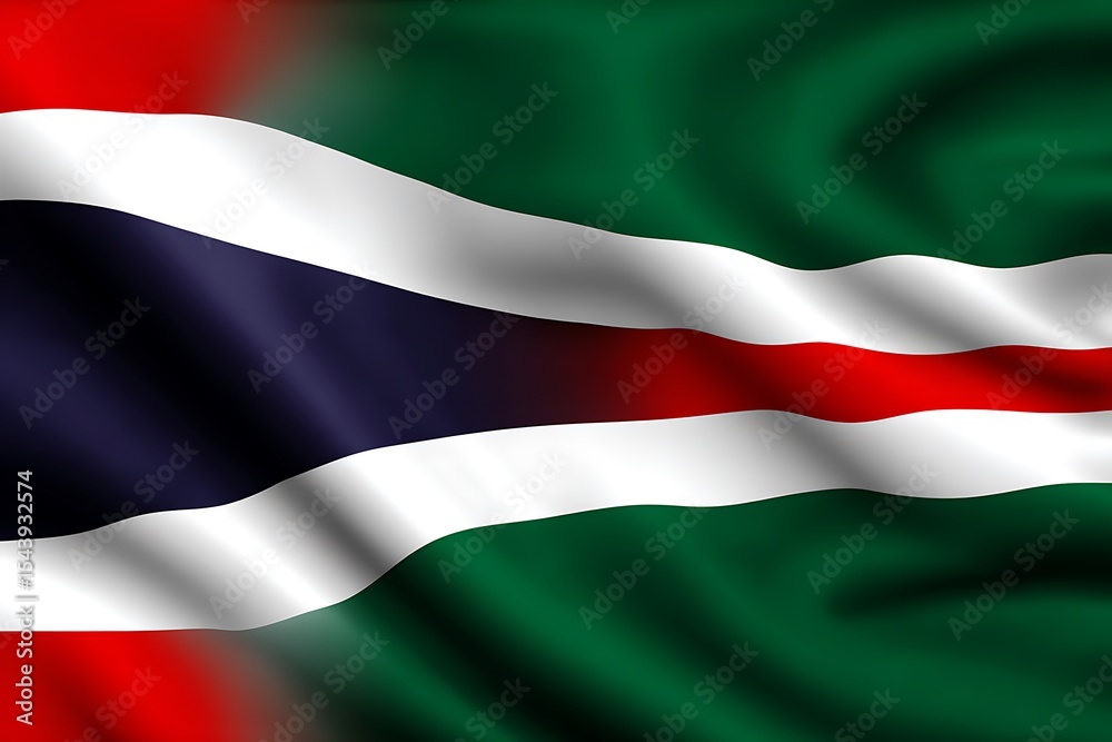 Obraz premium National flag waving (1)