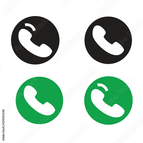 CALL icon vector set. Call icon vector. telephone icon