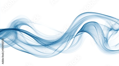 Wallpaper Mural Abstract Blue Smoke Wave Design Torontodigital.ca