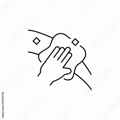 wash clean swipe icon sign vector