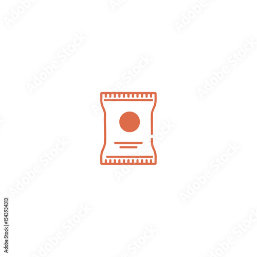 Snack icon logo vector design