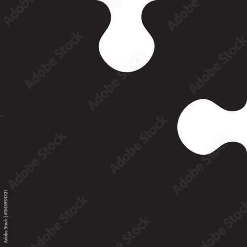 Puzzle piece icon. Simple black jigsaw puzzle piece silhouette icon isolated on transparent background. Vector design template. Business presentation concept. Vector illustration. EPS 10