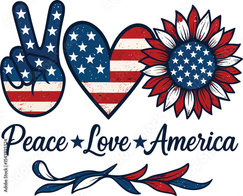 "American Patriotic Symbols Collection: Bald Eagle, Flag, Liberty, and Freedom Icons"