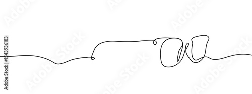 Continuous line, glasses, sunglasses Simple art lines on transparent background, editable strokes.