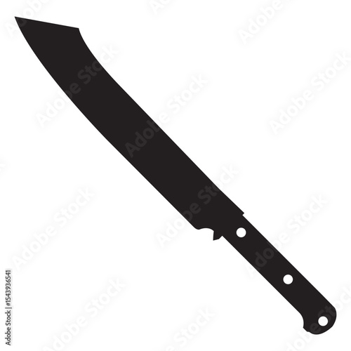 Knife icon vector. Hunting knife illustration sign. Military knife communication symbol. Cold weapon web icon set.