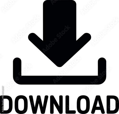 Download icon set. Download button Collection. Download files icons vector. simple download icon isolated on white background. Arrow downloading icon. Vector illustration.