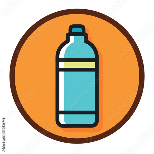 Illustration of bottle of water