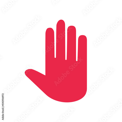 vector stop sign icon. No sign,  warning isolated