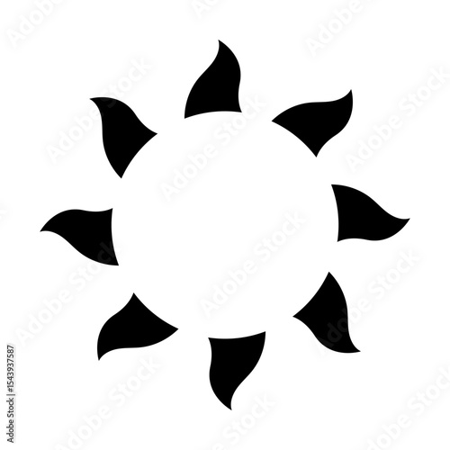 Sunshine icon vector. Rays of the sun illustration sign. Solar corona symbol. Sun web icon. Shine symbol design for web and app.